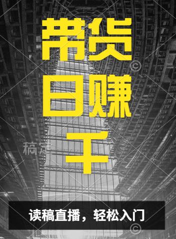 视频号技术直播带货， 会读稿就行，小白日入1000+-百盟网