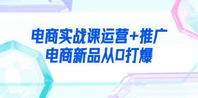 电商实战课运营+推广，电商新品从0打爆（99节视频课）-百盟网