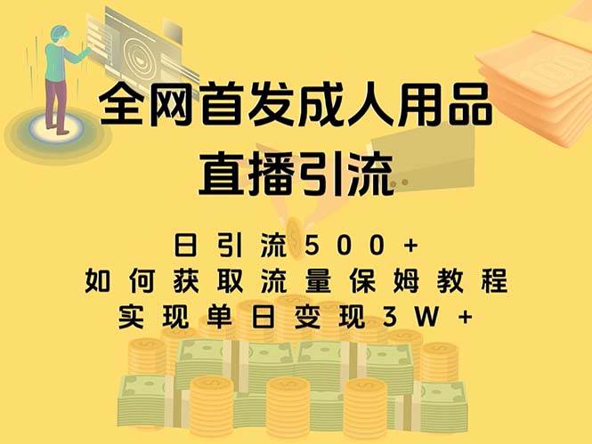 最新全网独创首发，成人用品直播引流获客暴力玩法，单日变现3w保姆级教程-百盟网