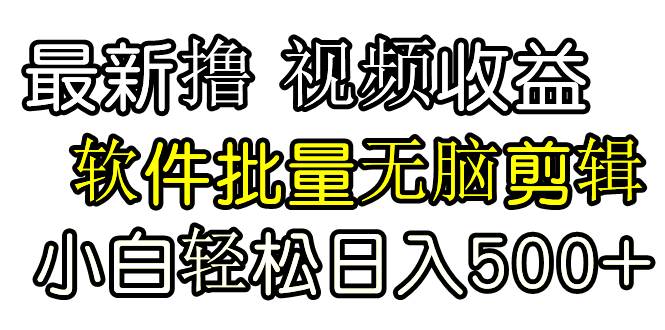 发视频撸收益，软件无脑批量剪辑，第一天发第二天就有钱-百盟网