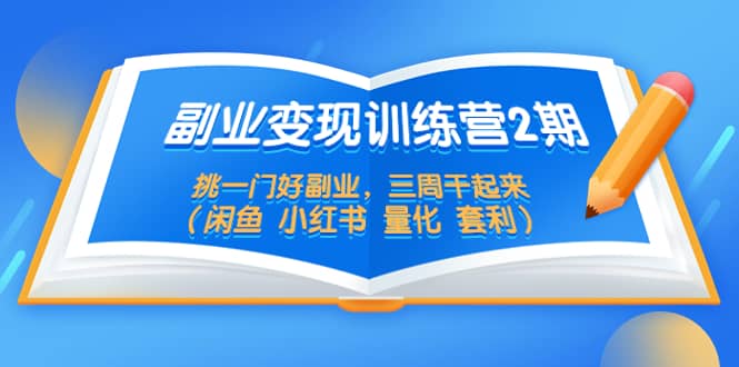 副业变现训练营2期，挑一门好副业，三周干起来（闲鱼 小红书 量化 套利）-百盟网