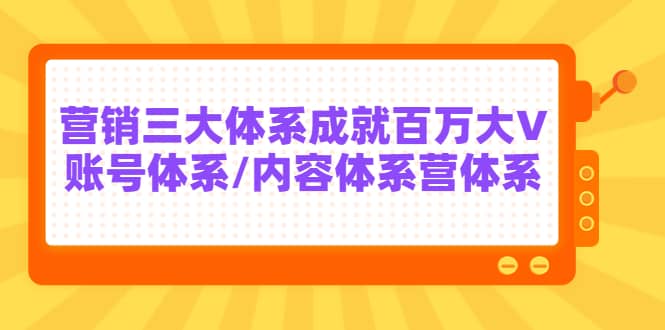 7天线上营销系统课第二十期，营销三大体系成就百万大V-百盟网