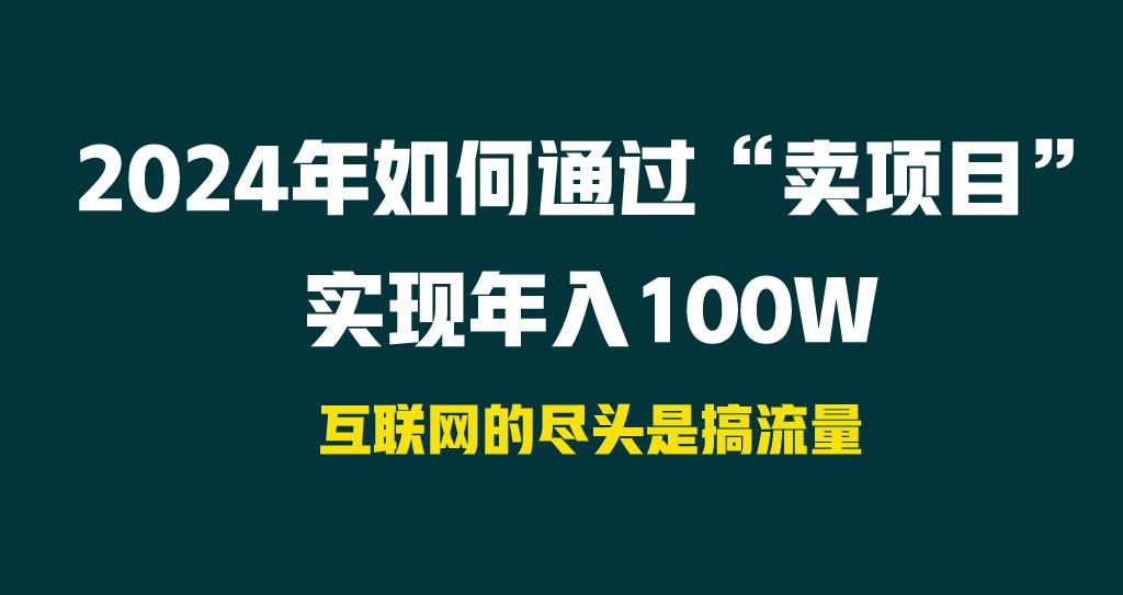 2024年如何通过“卖项目”实现年入100W-百盟网