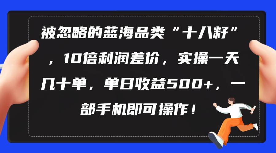 被忽略的蓝海品类“十八籽”，10倍利润差价，实操一天几十单 单日收益500+-百盟网