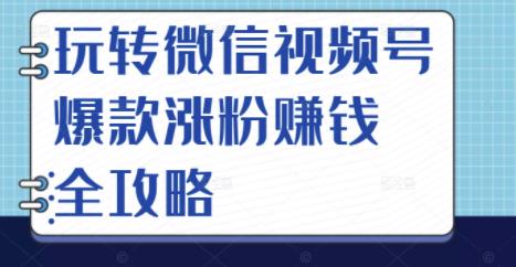 玩转微信视频号爆款涨粉赚钱全攻略，让你快速抓住流量风口，收获红利财富-百盟网