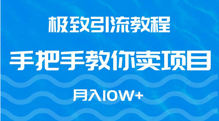 极致引流教程，手把手教你卖项目，月入10W+-百盟网