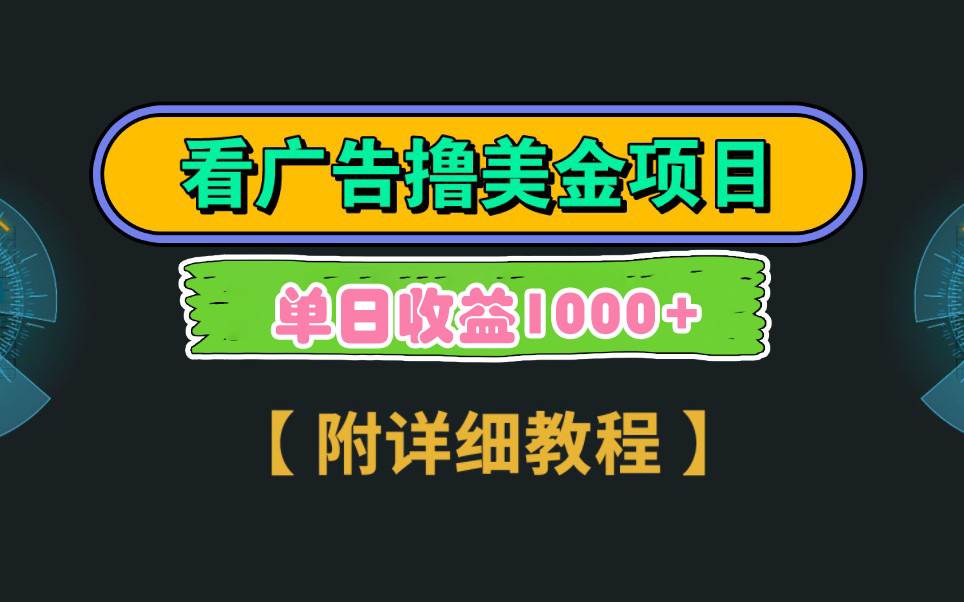 Google看广告撸美金，3分钟到账2.5美元 单次拉新5美金，多号操作，日入1千+-百盟网