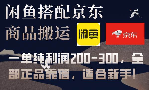 闲鱼搭配京东备份库搬运，一单纯利润200-300，全部正品靠谱，适合新手！-百盟网