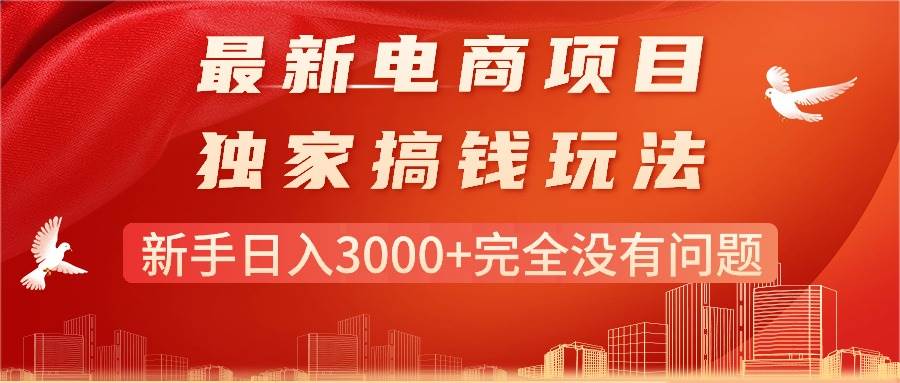 最新电商项目-搞钱玩法，新手日入3000+完全没有问题-百盟网