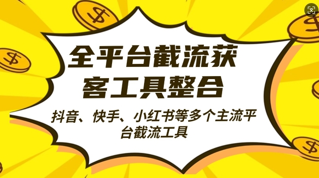 全平台截流获客工县整合全自动引流，日引2000+精准客户-百盟网