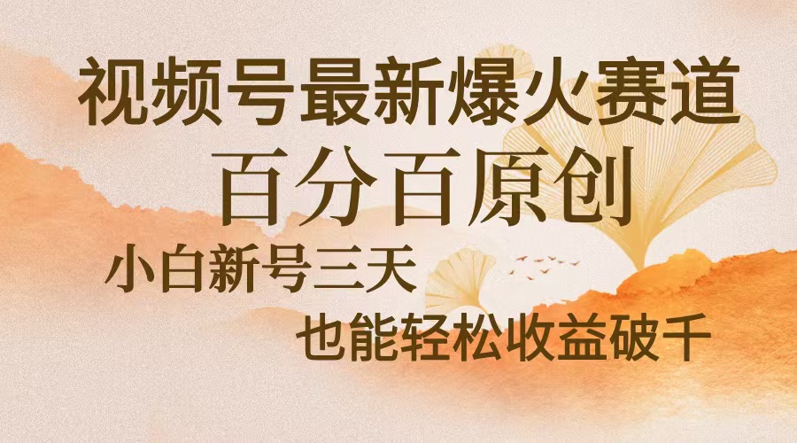 视频号最新爆火赛道，中老年粉深信不疑，百分百原创，新号三天收益轻松…-百盟网