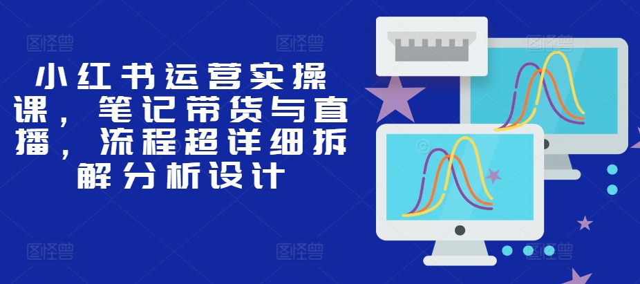 小红书运营实操课，笔记带货与直播，流程超详细拆解分析设计-百盟网