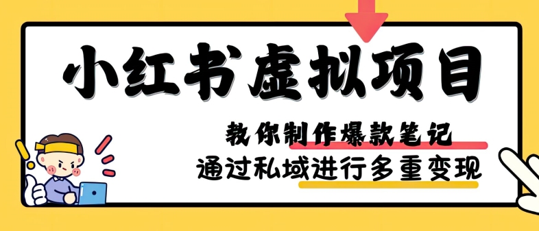 小红书虚拟项目实战，爆款笔记制作，矩阵放大玩法分享-百盟网